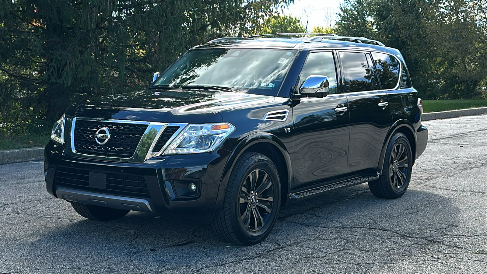Certified 2019 Nissan Armada Platinum w/ Captain's Chairs Package AWD/4WD image 2