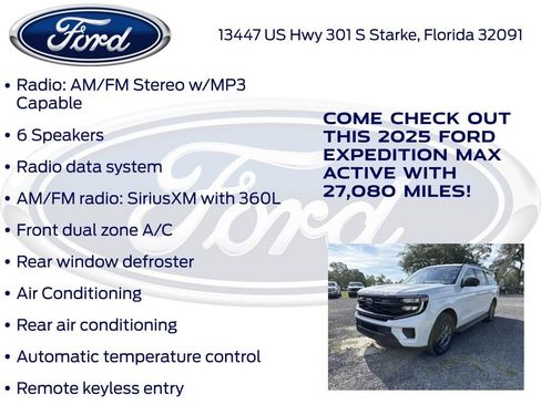 Certified 2025 Ford Expedition Max Active RWD image 21