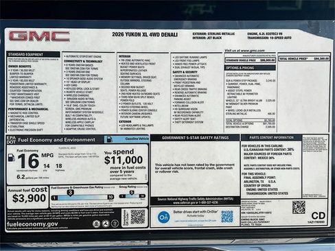 New 2026 GMC Yukon XL Denali w/ Sun & Power Step Package image 21
