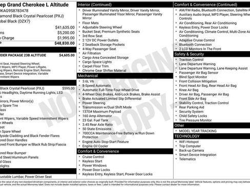 New 2025 Jeep Grand Cherokee L Altitude image 6