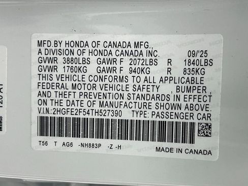 Used 2026 Honda Civic Sport image 22