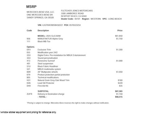 Certified 2025 Mercedes-Benz GLE 350 4MATIC image 4