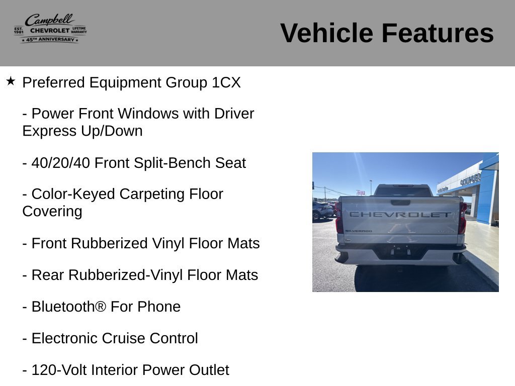 Used 2026 Chevrolet Silverado 1500 Custom w/ Turbomax Blackout Package AWD/4WD image 10