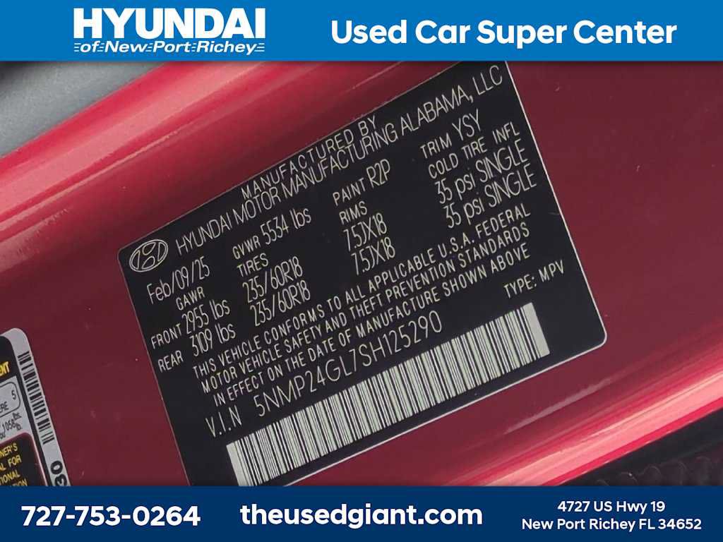 Certified 2025 Hyundai Santa Fe SEL FWD image 35