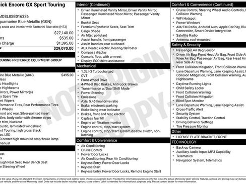 Used 2025 Buick Encore GX Sport Touring image 1