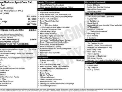 Used 2020 Jeep Gladiator Sport AWD/4WD image 2