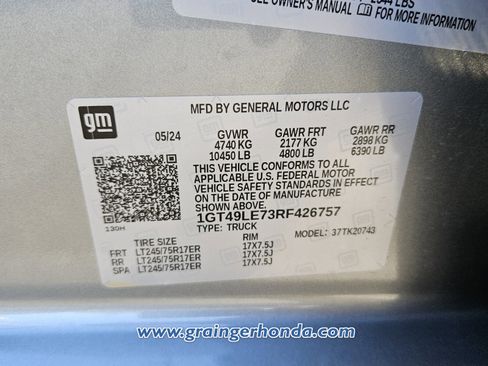 Used 2024 GMC Sierra 2500 Pro w/ 1SA Pro Safety Plus Package image 14