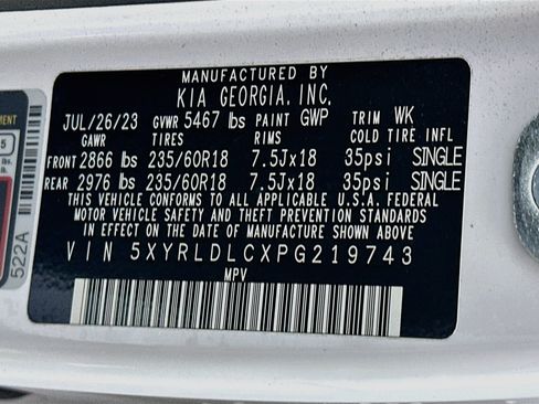 Used 2023 Kia Sorento S w/ Panoramic Sunroof Package AWD/4WD image 12