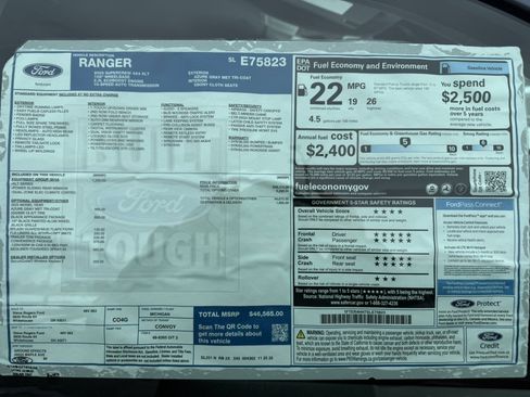 New 2025 Ford Ranger XLT w/ Equipment Group 301A High image 2