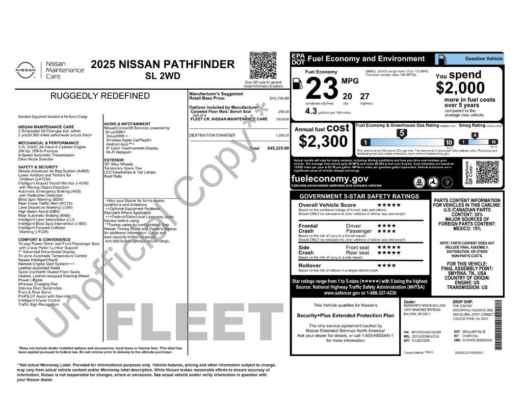 Used 2025 Nissan Pathfinder SL FWD image 35