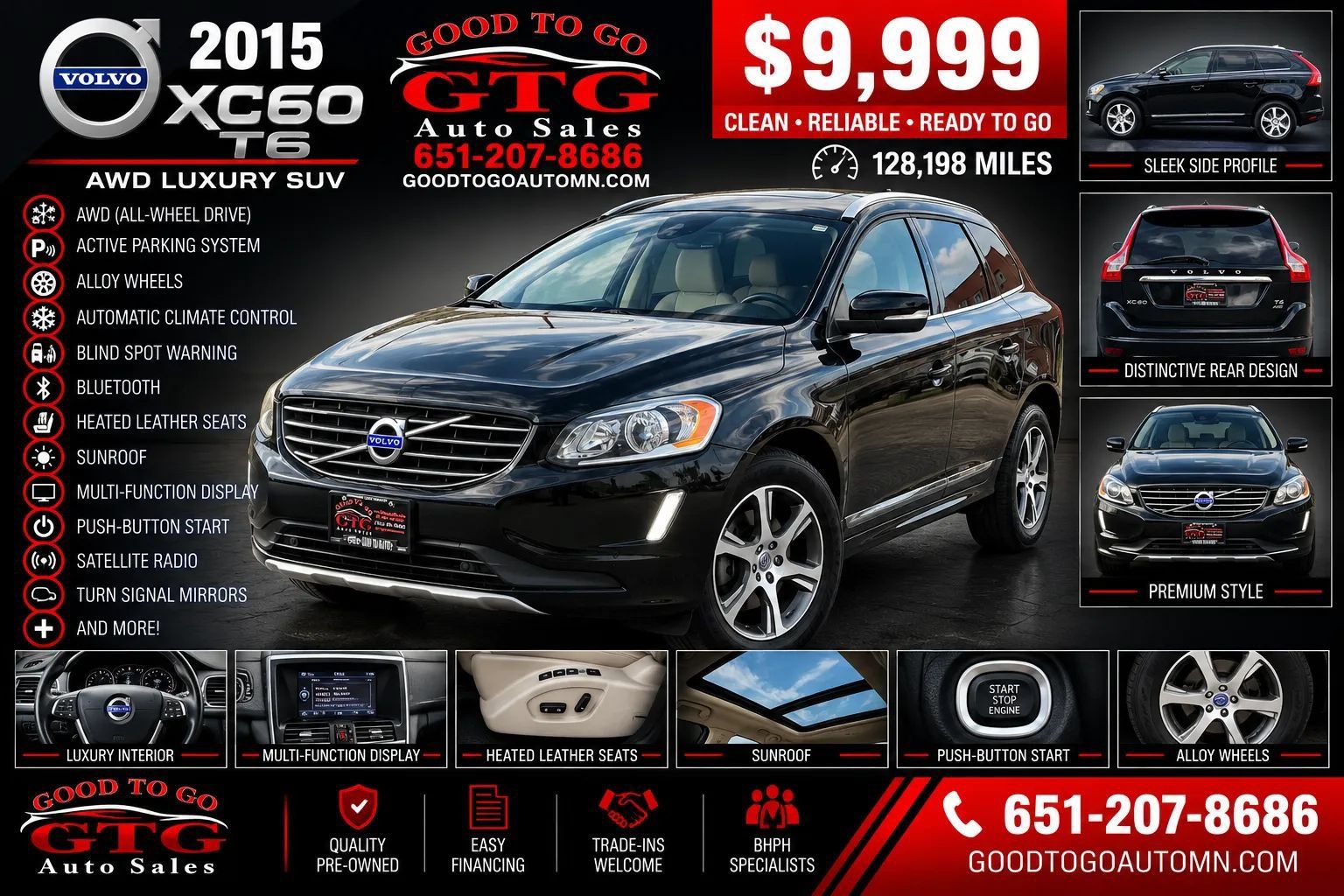 Used 2015 Volvo XC60 T6 AWD/4WD image 1