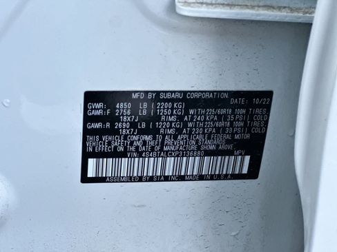 Certified 2023 Subaru Outback Onyx Edition image 38