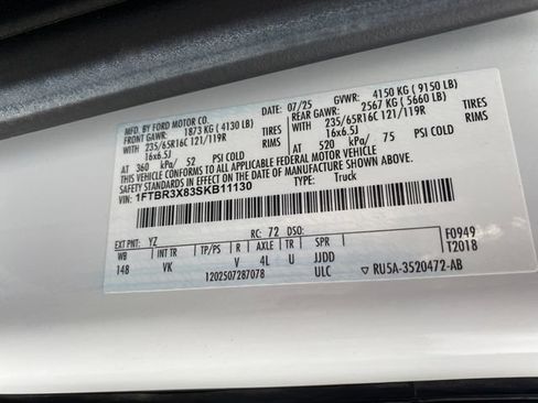 Used 2025 Ford Transit 250 148 High Roof Extended RWD image 22