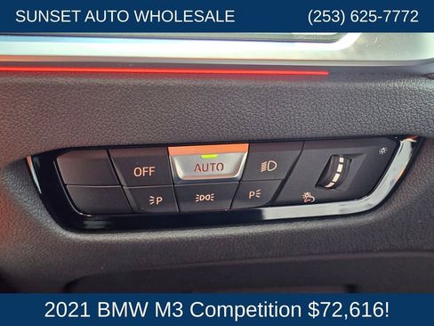 Used 2021 BMW M3 Competition RWD image 32