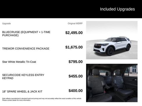 New 2026 Ford Explorer Tremor w/ Tremor Convenience Package AWD/4WD image 5