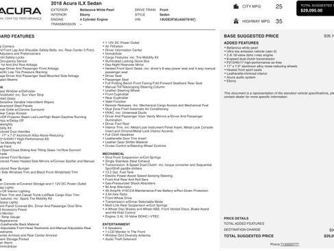 Used 2018 Acura ILX image 4