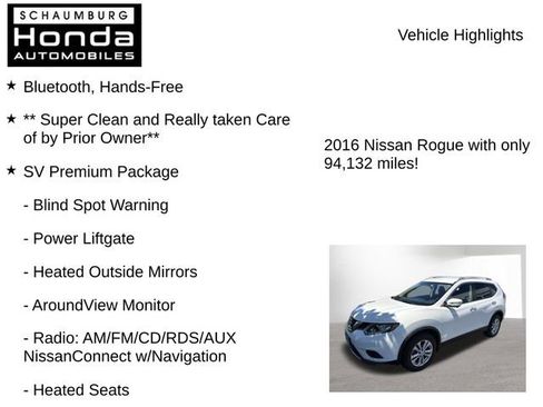 Used 2016 Nissan Rogue SV w/ SV Premium Package AWD/4WD image 7