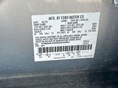 Used 2022 Ford Explorer Timberline AWD/4WD image 32