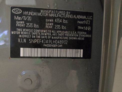 Used 2020 Hyundai Sonata SEL w/ Convenience Package FWD image 33