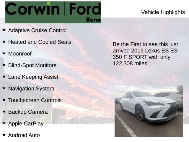 Used 2019 Lexus ES 350 F Sport FWD image 4