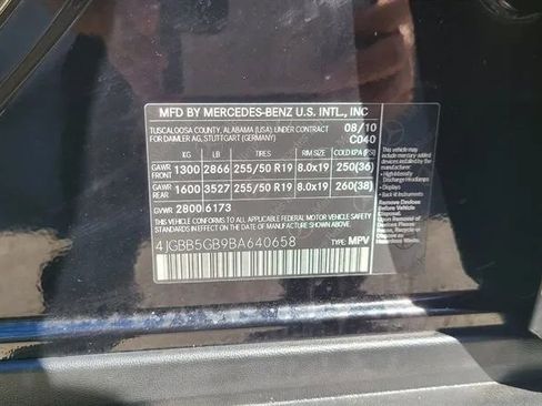 Used 2011 Mercedes-Benz ML 350 2WD image 9