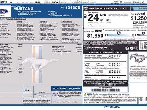 Used 2023 Ford Mustang Premium w/ Equipment Group 201A image 4