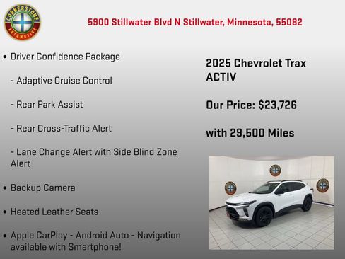 Used 2025 Chevrolet Trax ACTIV w/ Driver Confidence Package FWD image 5