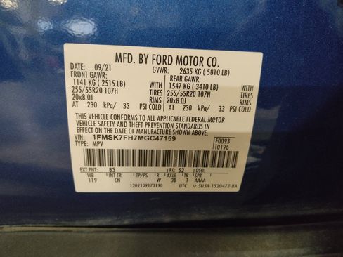 Used 2021 Ford Explorer Limited w/ Equipment Group 301A RWD image 33