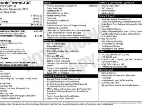 Certified 2026 Chevrolet Traverse LT w/ Driver Confidence Package AWD/4WD image 31