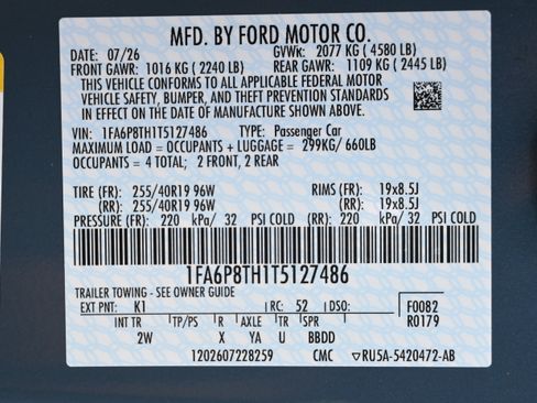 New 2026 Ford Mustang Coupe w/ Mustang Nite Pony Package RWD image 32