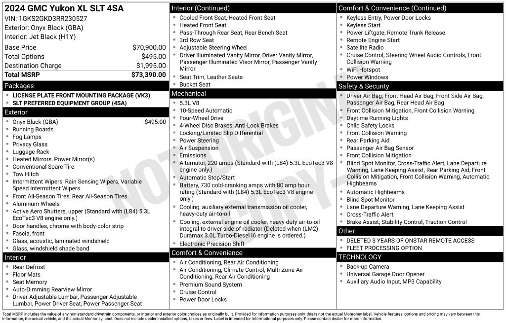 Used 2024 GMC Yukon XL SLT AWD/4WD image 30