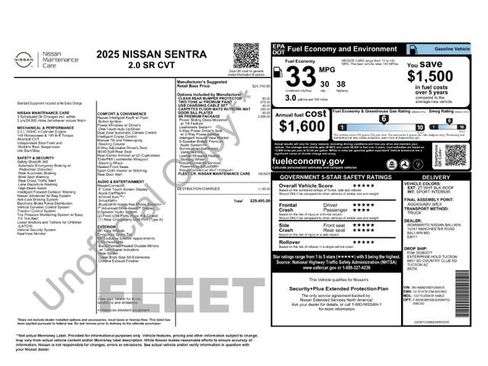 Used 2025 Nissan Sentra SR w/ SR Premium Package FWD image 4