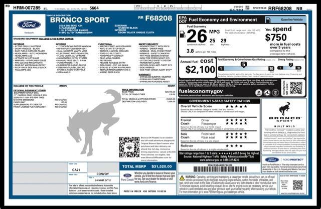 Used 2024 Ford Bronco Sport Big Bend AWD/4WD image 30