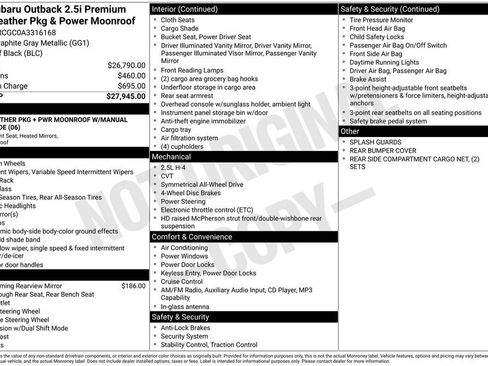 Used 2010 Subaru Outback 2.5i Premium image 2