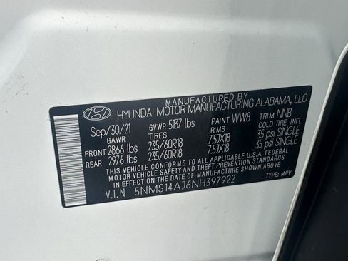 Used 2022 Hyundai Santa Fe SE FWD image 30