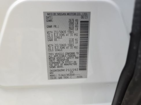 Used 2024 Nissan Pathfinder Platinum w/ Cargo Package FWD image 30