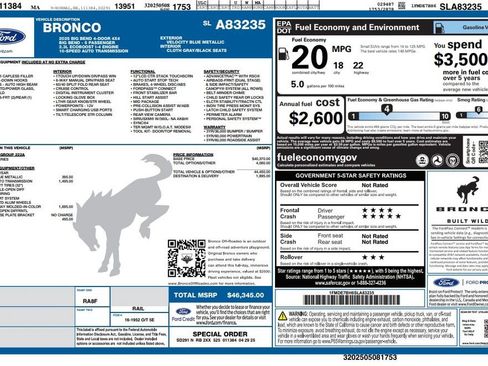 Used 2025 Ford Bronco Big Bend AWD/4WD image 3
