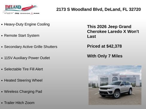 New 2026 Jeep Grand Cherokee Laredo X AWD/4WD image 30