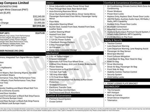 Used 2025 Jeep Compass Limited w/ Elite Group AWD/4WD image 27