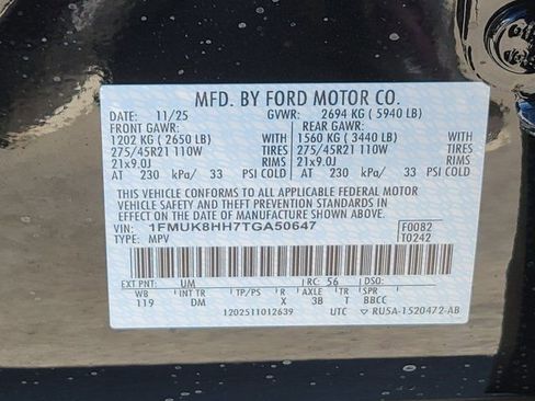 New 2026 Ford Explorer Platinum w/ LUX Leather Package image 13