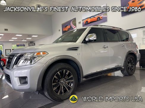 Used 2017 Nissan Armada Platinum w/ Captain Seat Package RWD image 1