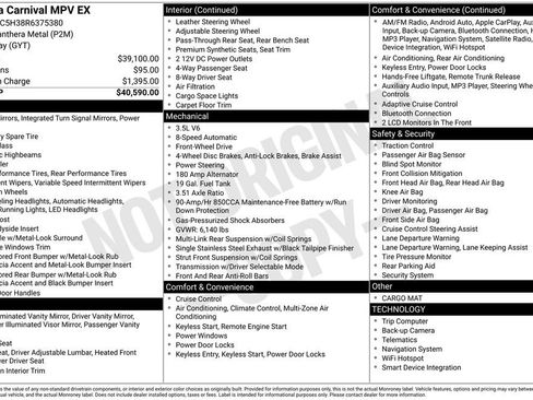 Used 2024 Kia Carnival EX image 11