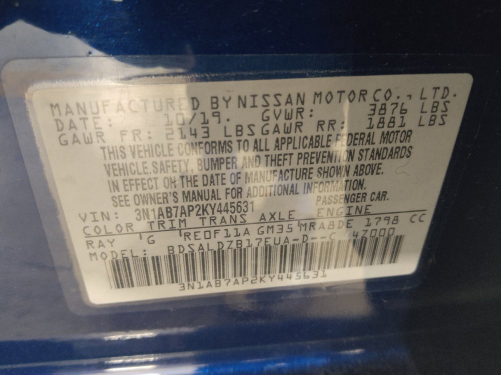 Used 2019 Nissan Sentra SV FWD image 33