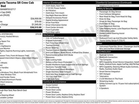 Used 2024 Toyota Tacoma SR AWD/4WD image 34