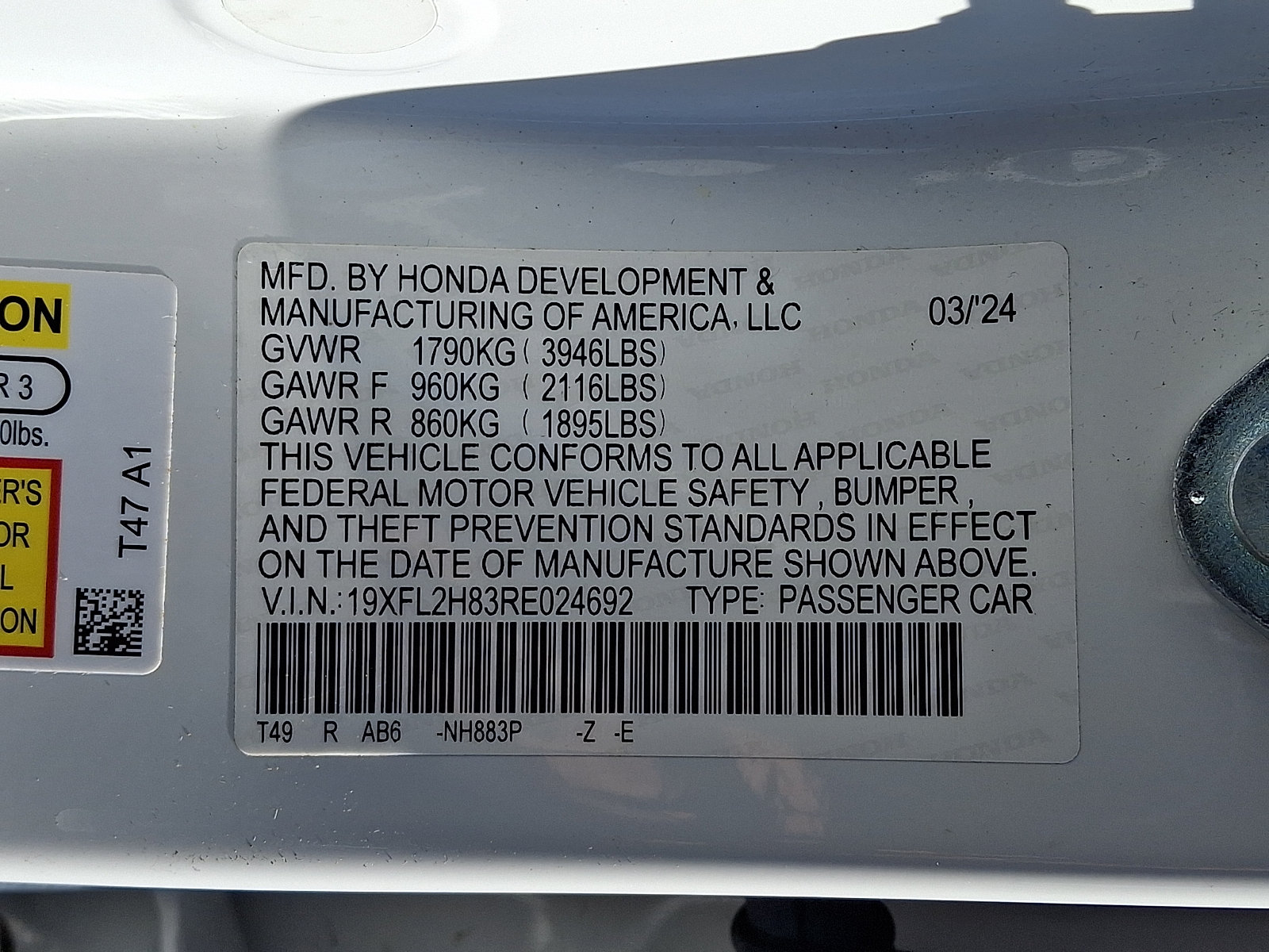 Used 2024 Honda Civic Sport image 23