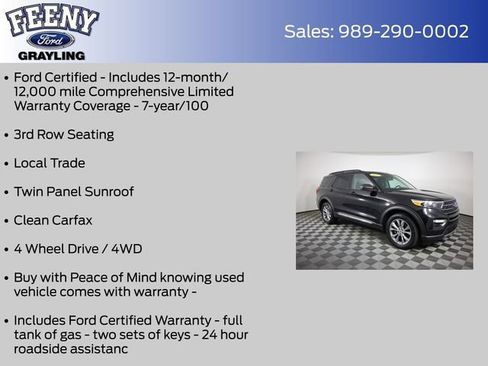 Used 2022 Ford Explorer XLT w/ Equipment Group 202A AWD/4WD image 4