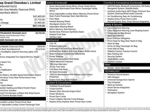 New 2025 Jeep Grand Cherokee L Limited w/ Black Appearance Package image 15