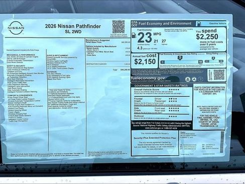 New 2026 Nissan Pathfinder SL FWD image 22