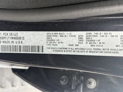 Used 2021 RAM 1500 Laramie w/ Sport Appearance Package image 34