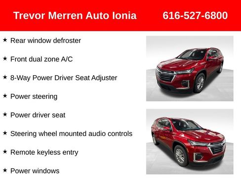 Used 2023 Chevrolet Traverse LT w/ Rear Camera Mirror Package AWD/4WD image 32